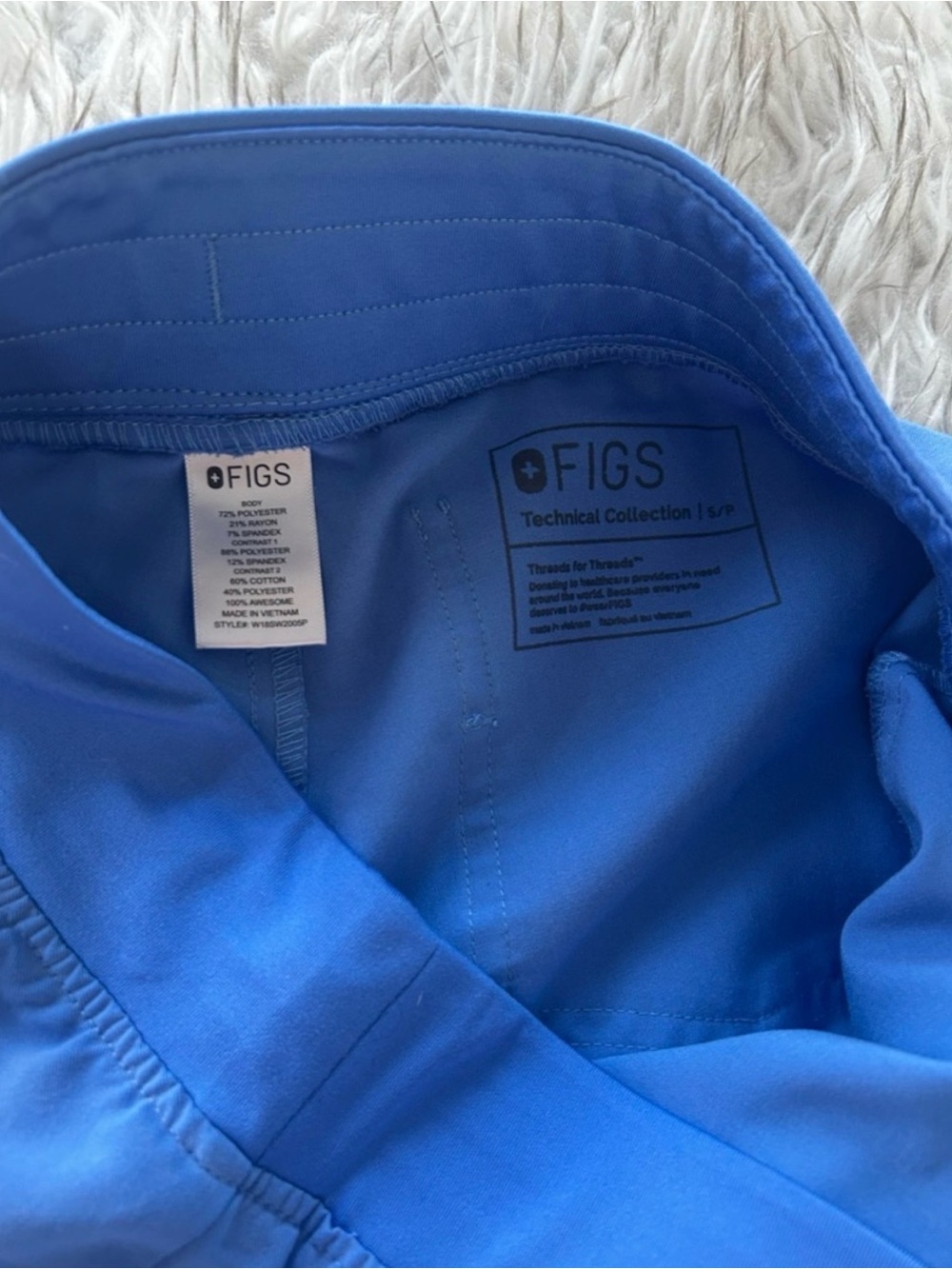 FIGS Zamora Scrub Joggers in Ceil Blue